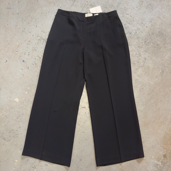 Lafayette 148 New York Pants - Lafayette 148 New York Dalton Black Wide Leg Pants Plus Size 18W NWT